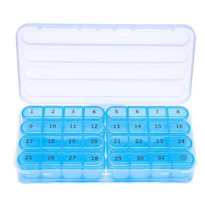 Windtrace Monthly Pill Organizer 1 Times a Day,30 Day Pill Box,One Month Pill Case Once a Day,31 Day Pill Holder Medicine Organizer for Vitamin